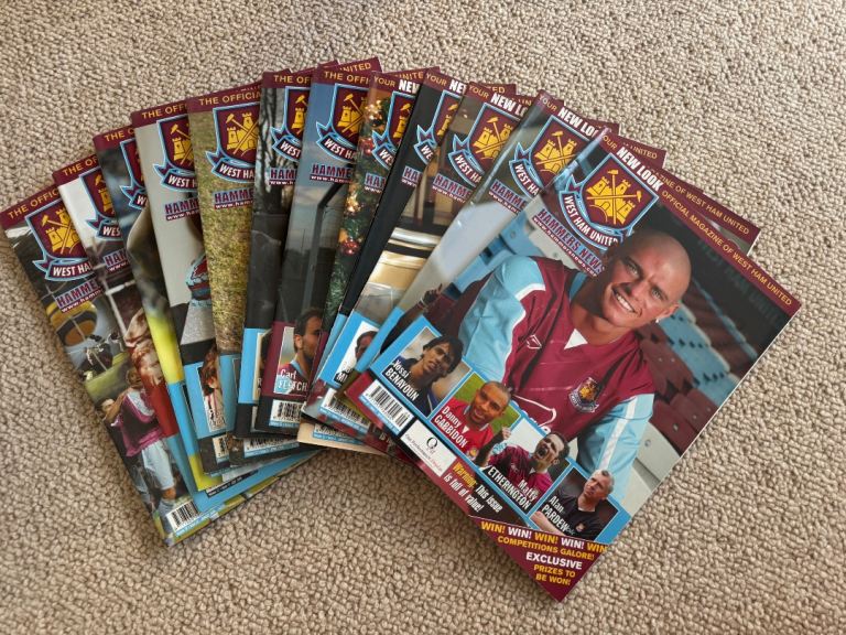 West Ham - Hammers Magazines