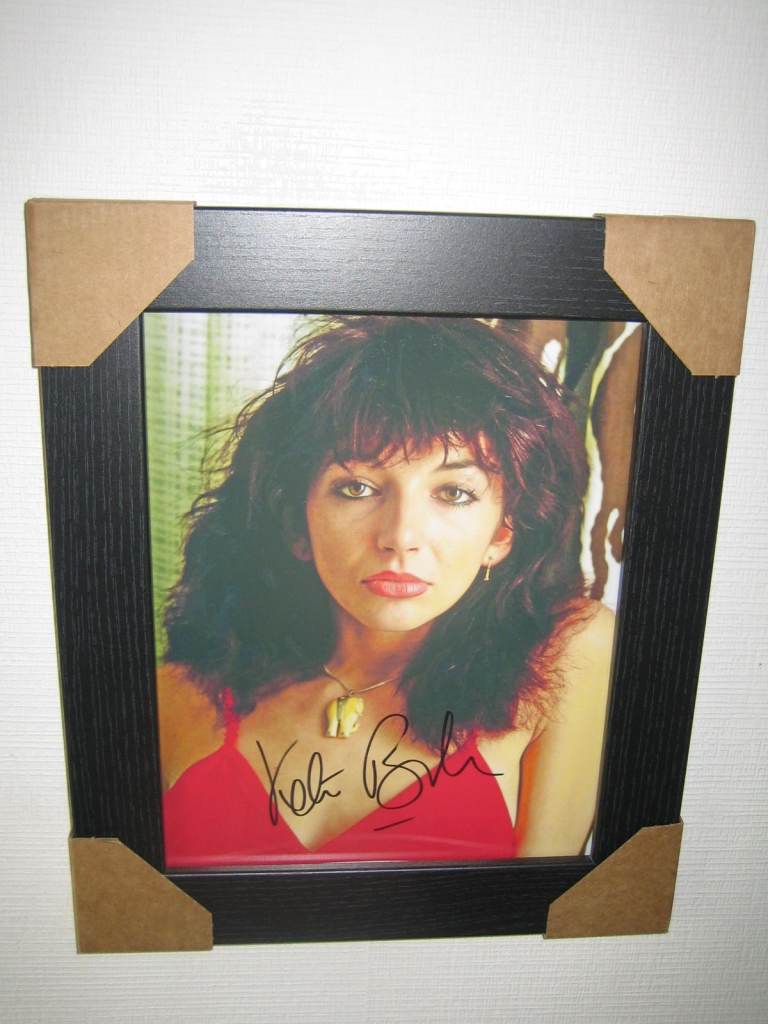 Kate Bush Signed Photograph Framed 8x10 inches with Certificate of Authenticity