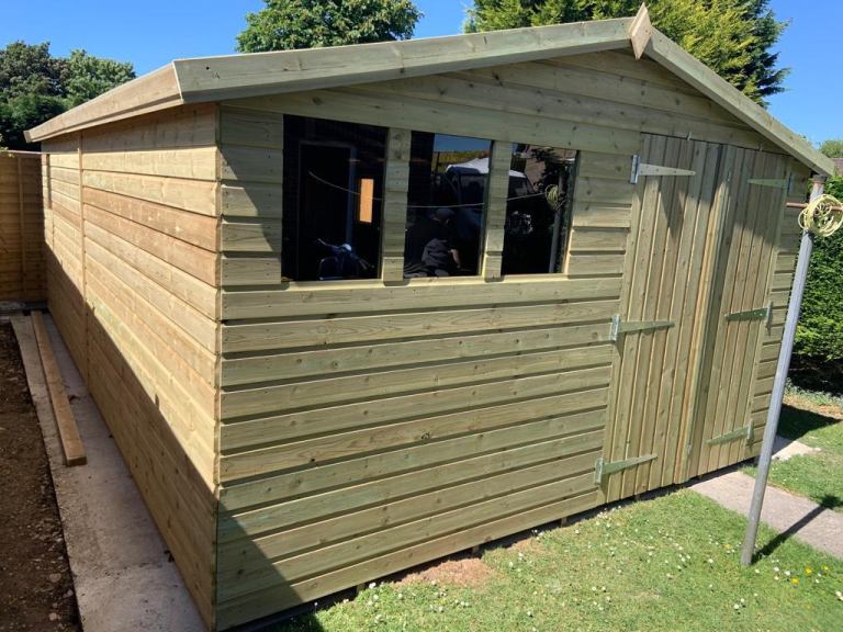 K&d bespoke sheds Ltd 24x12 19mm tanalised 