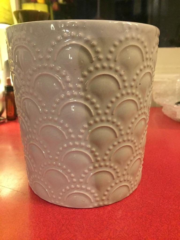 Scandi Ceramic Planter Plant Pot & Midgie-Repellent Citronella Candles Gardening Garden Picnics 