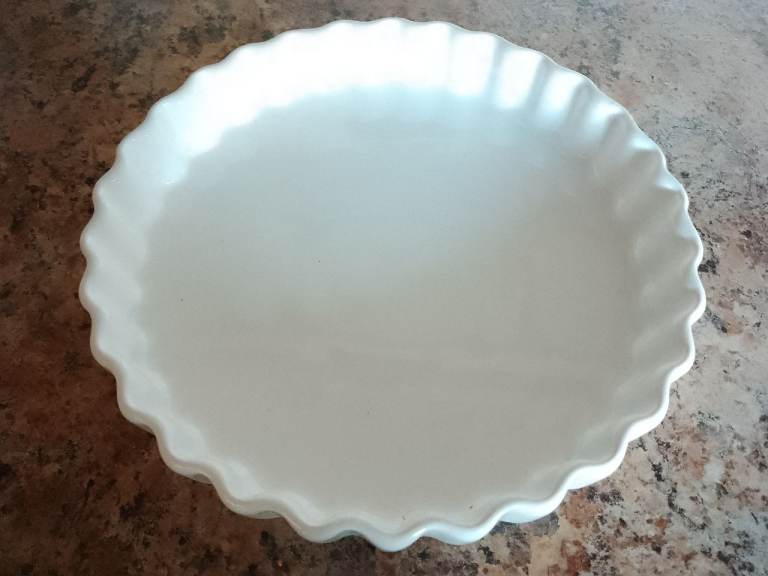 FLAN (FLUTED DISH) WHITE - NEW
