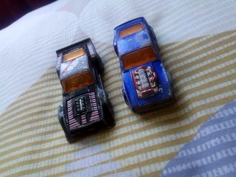 2 vintage very collectable metal toy cars 