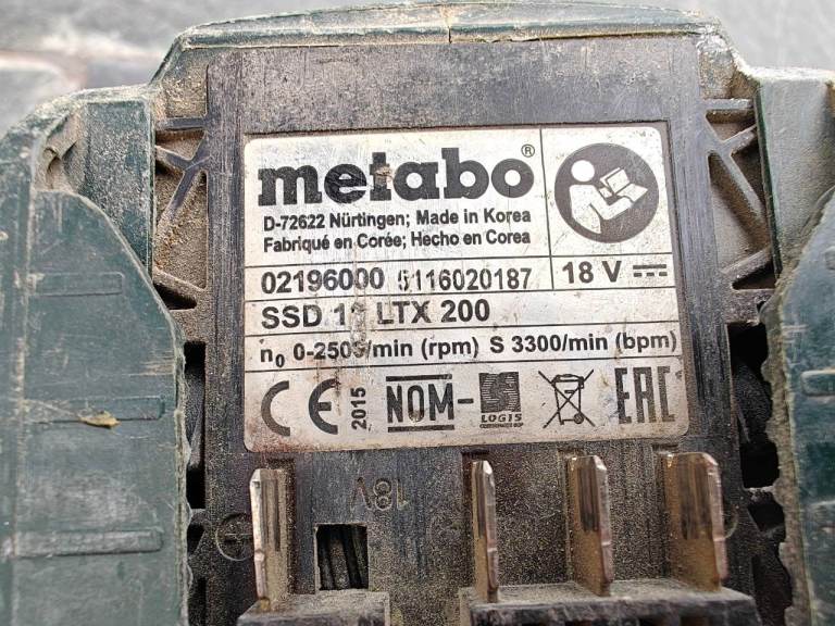 Metabo SSD LTX 200 impact driver