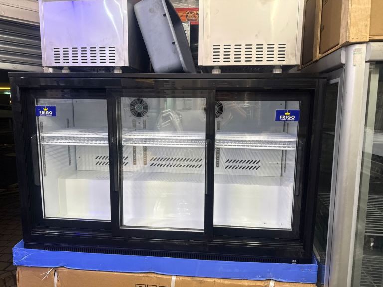 Commercial 3 doors bar fridge sliding doors top quality Frigo cafe shop restaurant 