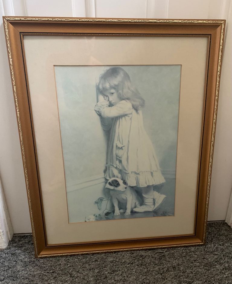 Vintage framed picture 