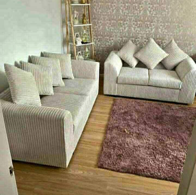 BRAND NEW JUMBO CORD FABRIC | PLUSH VELVET CORNER AND 3+2 SOFA IN DIFFERENT COLORS