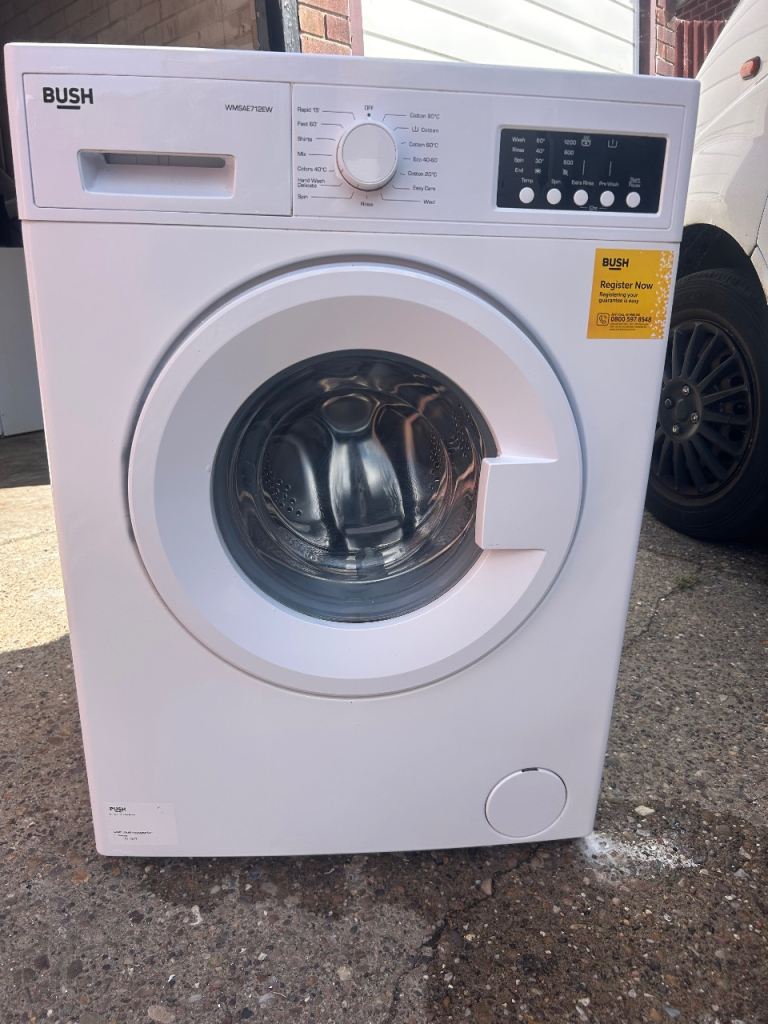 BUSH Washing Machine – White, Good Condition