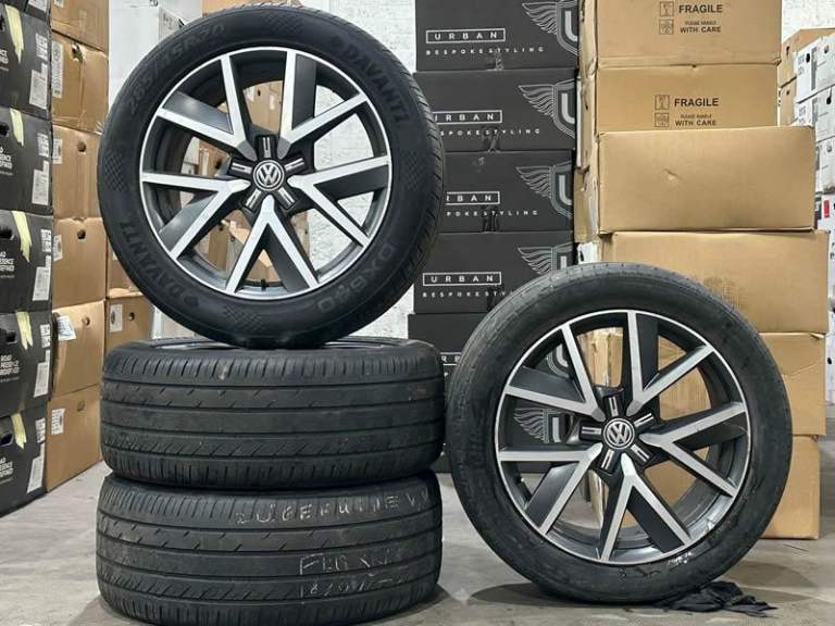 20" Genuine VW Braga Touareg Alloy Wheels & Tyres 