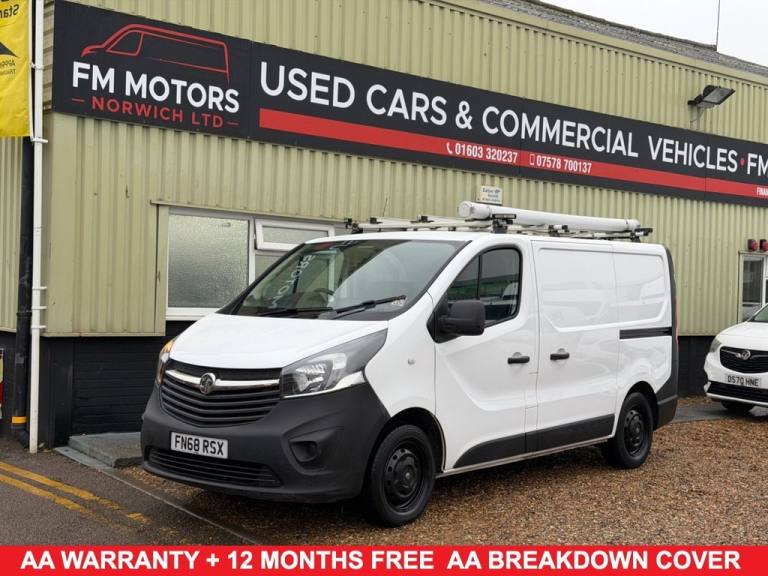2018 68 VAUXHALL VIVARO 1.6 CDTI 2900 PANEL VAN 5DR DIESEL MANUAL L1 H1 EURO 6 (