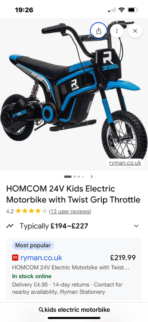 Electric motorbike
