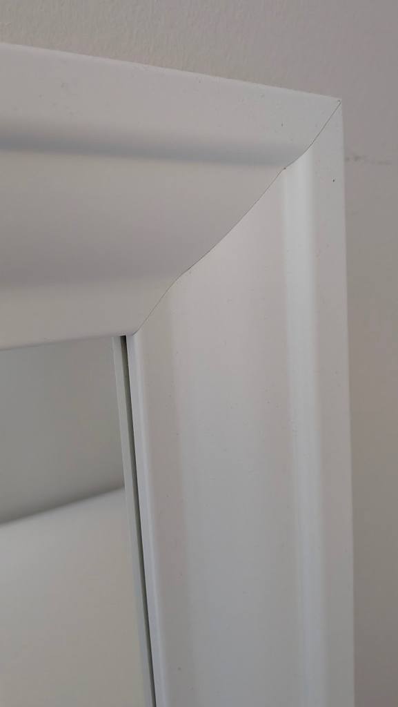 Large White Framed Full-Length Leaner Mirror | Cash on Collection
