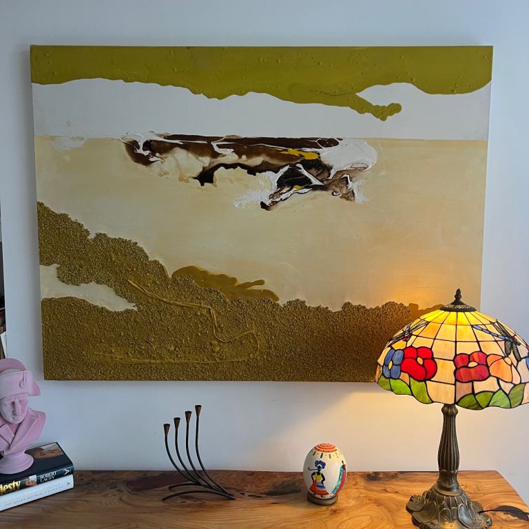 Original Painting by Joanmiguel Font (b. 1964) – “Volcans” – Signed + Certificate