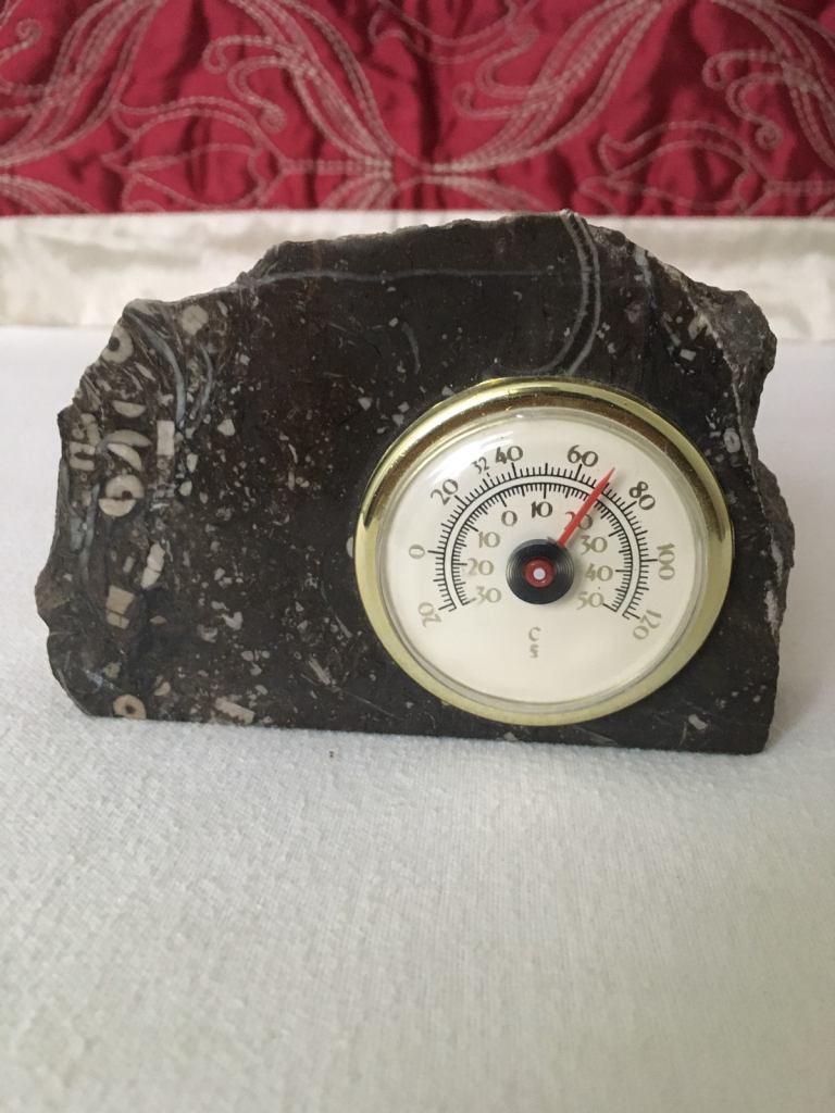 Vintage Welsh Stone Barometer From Bwlchgwyn Sone Workshop