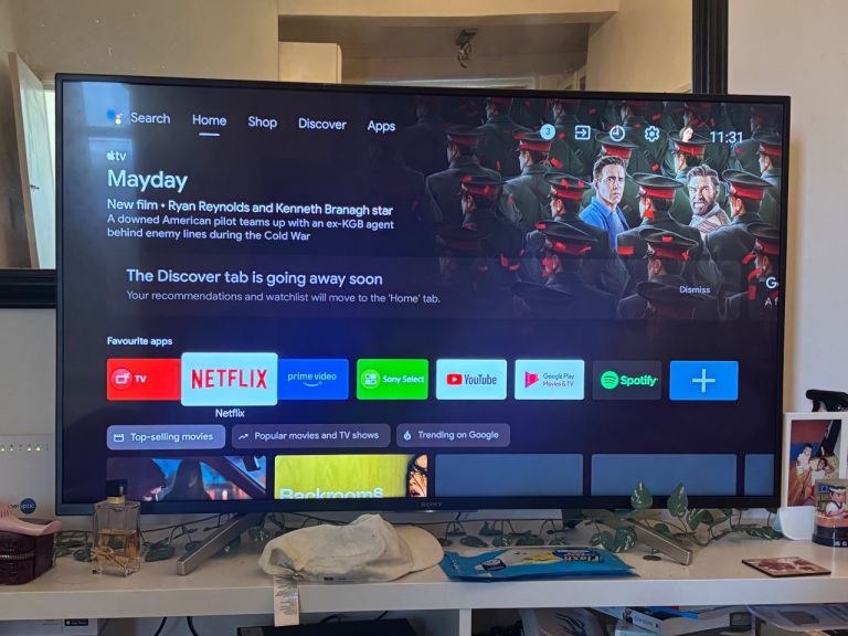 Sony 50 inch UHD Smart TV with remote