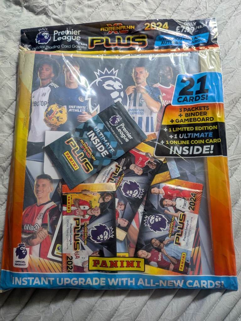 NEW Adrenalyn XL Plus Folder Binder PANINI 2024 English Premier League Football Cards World Cup