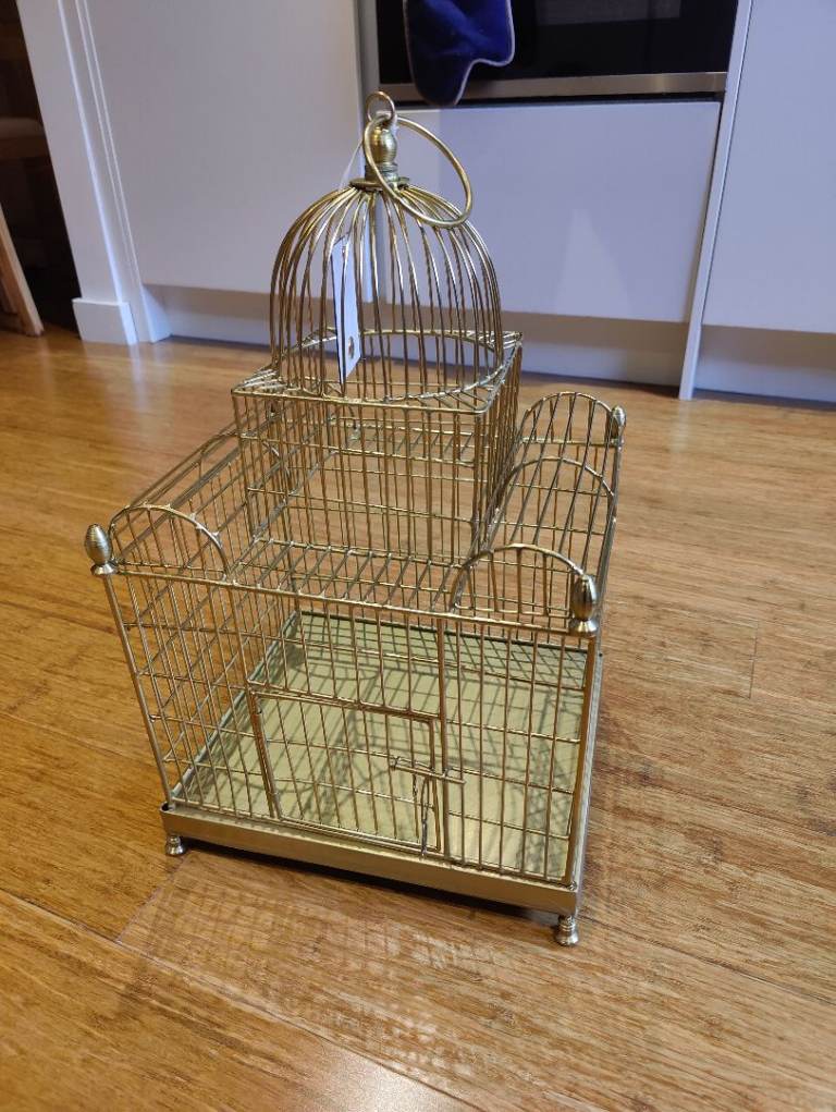 River Island Ornamental Gold Bird Cage RRP £65