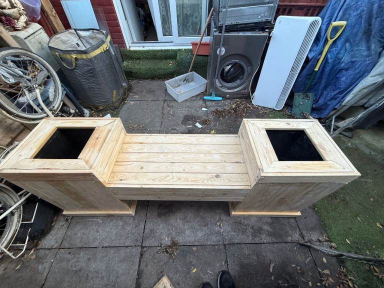 Handmade Planter Bench