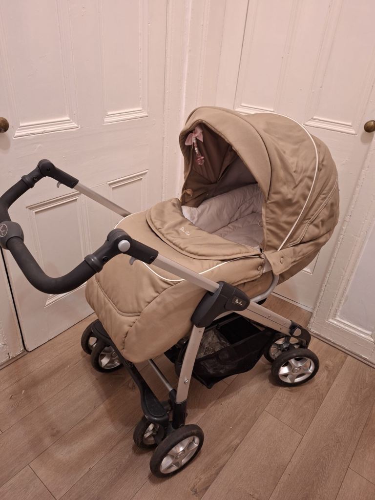 Silver Cross Pram/Stroller - Beige, Good Condition