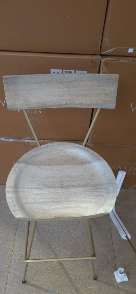 Bar Stool (Gold) x2