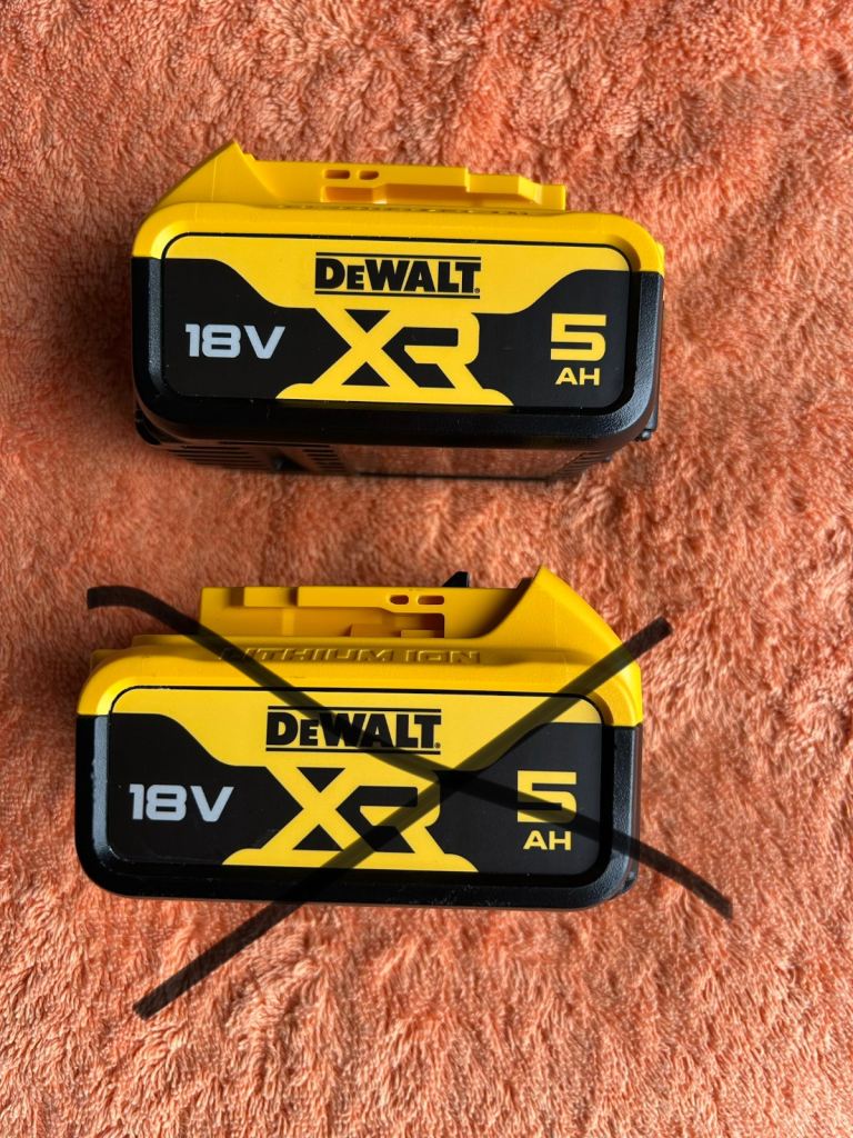 DeWalt 18V 5Ah XR Battery - New & Unused, 2 Available