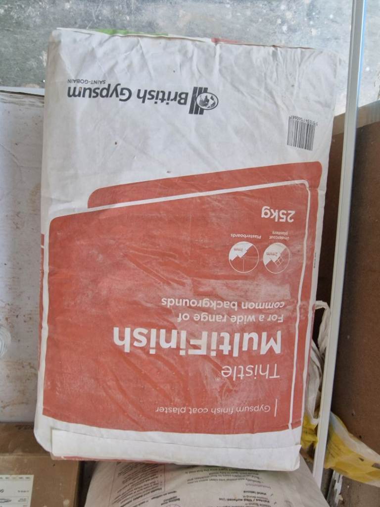 British Gypsum Thistle MultiFinish Plaster 25kg