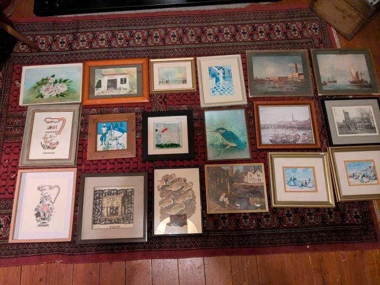 18 Framed Pictures Various Styles 