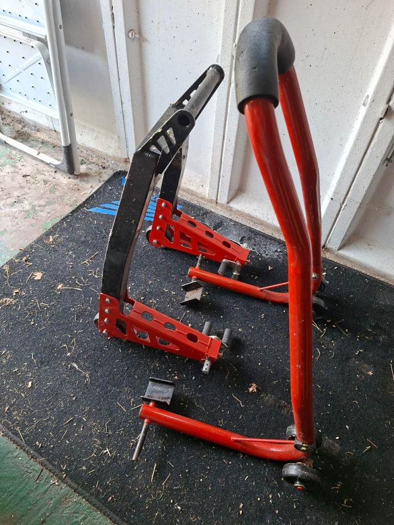 Motorcycle Paddock Stands – Front and Rear Set