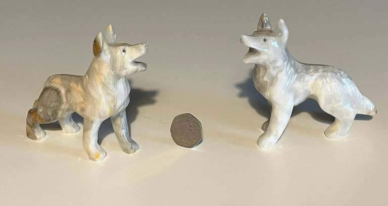 Pair of Marble/Oynx Alastians - German Shepherds 