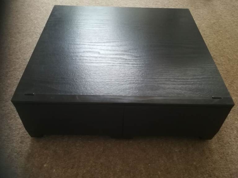 VHS Video Cassette Tape Storage Drawer Box Black 24 Tapes Retro VCR Media Tapes