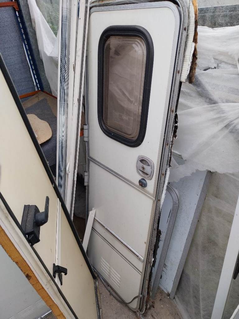 Caravan door and frame 