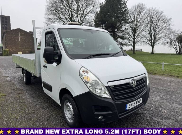 2019 Vauxhall Movano 2.3Cdti 3.5t. 5.2m.(17ft) Dropside Eu 6, A/C, Transit, Sprinter Type, DROPSI...