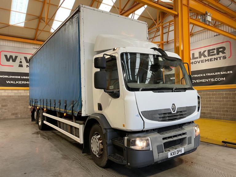 RENAULT PREMIUM 26 TONNE EURO 5, 6X2 CURTAINSIDER - 2011 - KX11 DPV