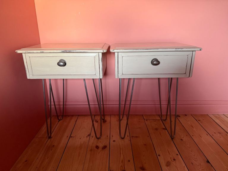 Mid century upcycled bedside tables