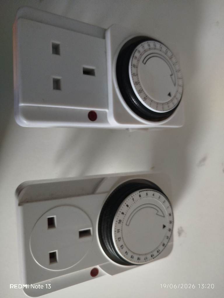 Timer switch sockets 