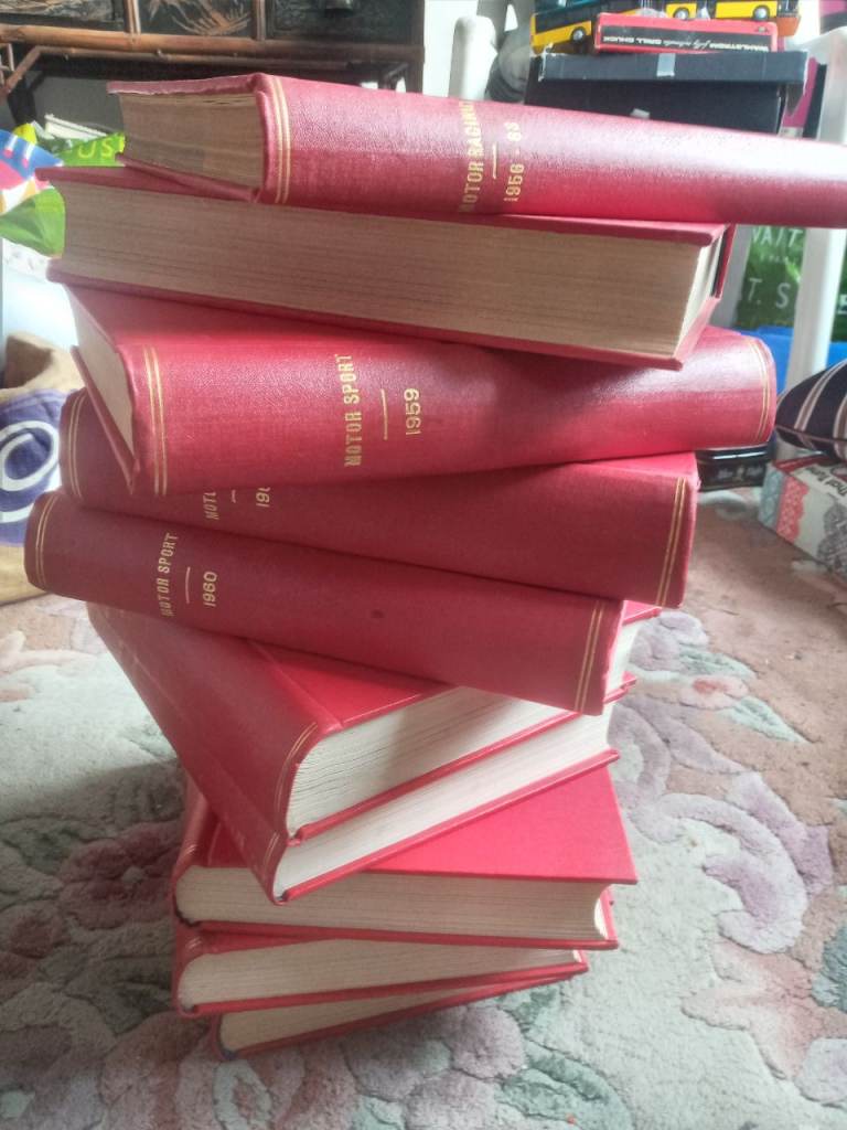 10 BOUND VOLUMES OF MOTOR SPORT MAGAZINES 