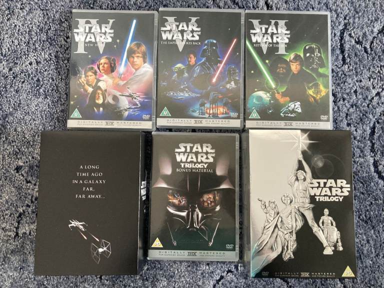 DVD set: Vintage Original Star Wars Trilogy Episode 4, 5 & 6 - silver box edition – post or collect
