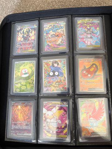binder for oversized pokemon cards Jumbo Card Jumbo Cards, iofeiwak 2 Pockets Card Binder with 3 Rings - Holds 80 with 40 Removable Sleeves Easy to Organize Fast storage of cards Large Pokemon Card Binder with