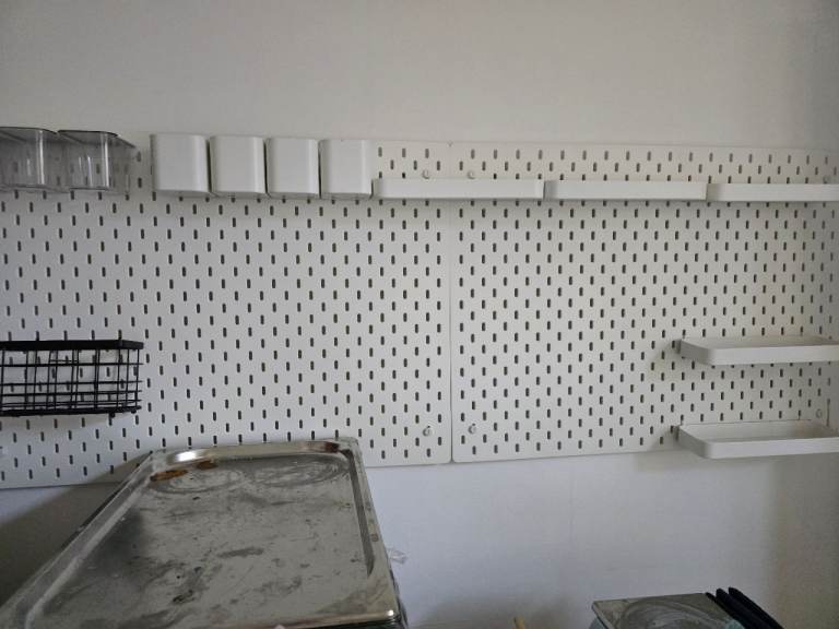 IKEA SKÅDIS Pegboards + Huge Bundle of Accessories