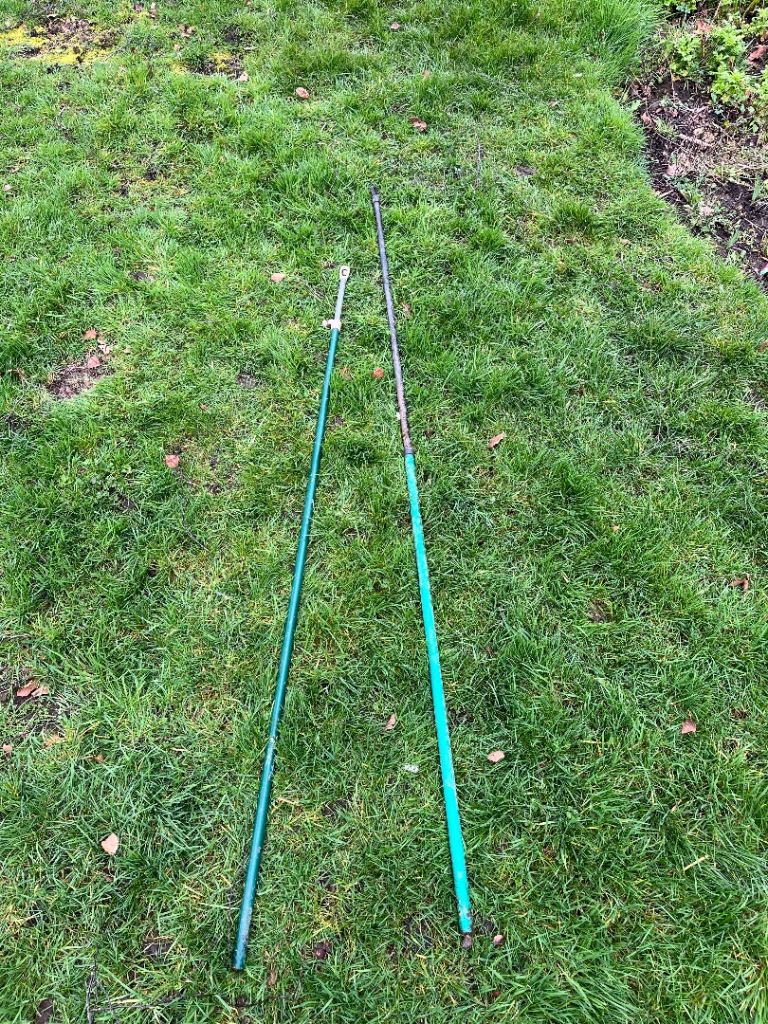 Tension Poles for Outdoor Clothes Line 