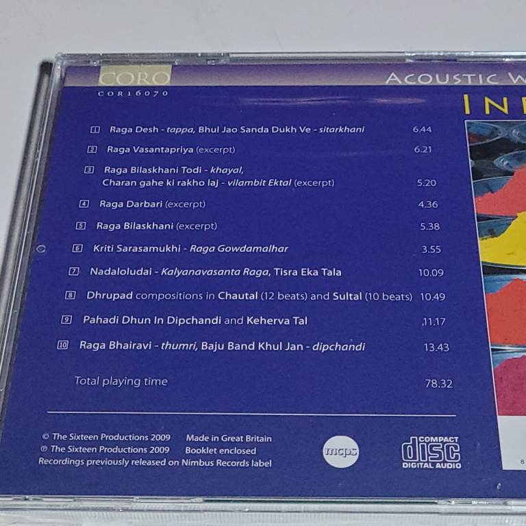 Acoustic World: India, 10 tracks various artists - 2009 Sealed  CD  aa21