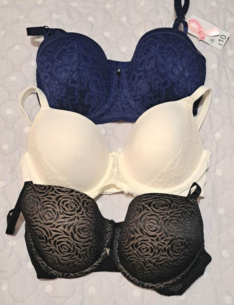 3 LADIES BRAS BNWT - SIZE 34E - FULL DETAILS IN DESCRIPTION