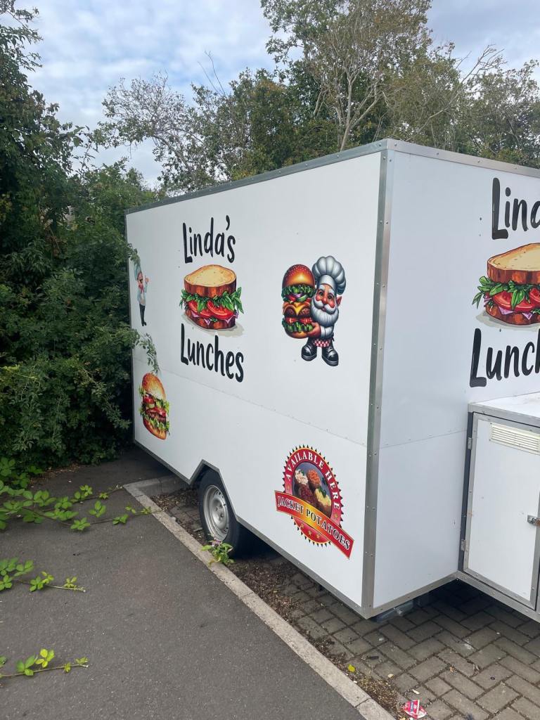 Catering Trailer - White, Good Condition