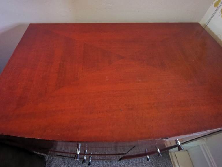 Cherry Hardwood 6 drawer side table