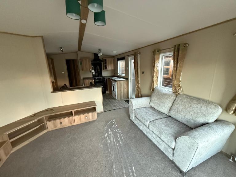 40x13 Wood Clad Static Caravan - DG, CH, French Doors - Offsite Sale / Own Land