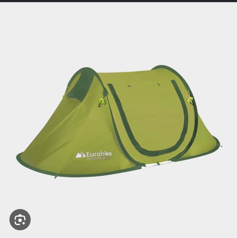 Eurohike Pop 200 SD Pop-Up Tent – Green, Good Condition
