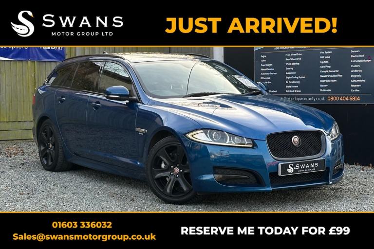 JAGUAR XF 2.2 d R-Sport Black Auto Diesel 2015 Kyanite Blue