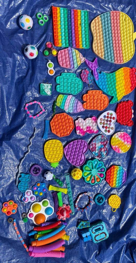 Large Bundle of Fidget Pop-It Toys and Sensory Stress Relief Items
