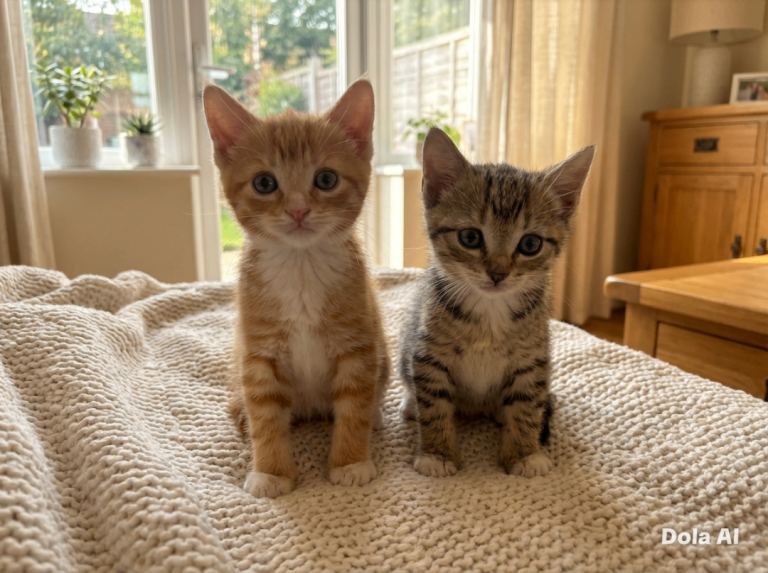 8 week kittens Cross bengal 