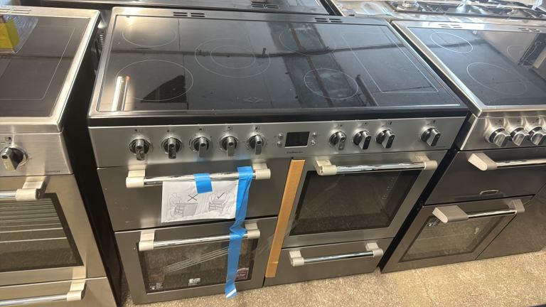 😳NEW😳RRP £1199!! Leisure 100cm Electric Range Cooker - Silver 