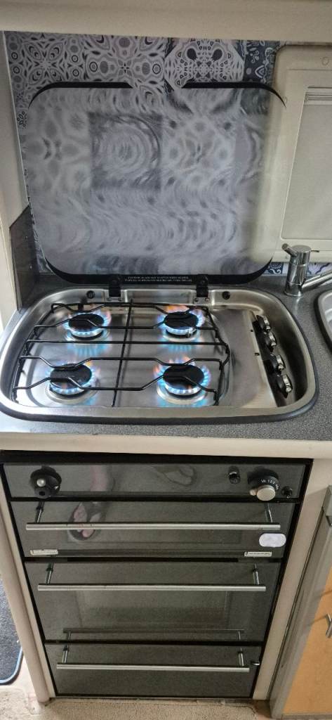SPINFLO HB-14000 gas hob with electronic ignition for camper caravan motorhome boat.